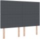 vidaXL Wezgłowie Ciemnoszare Sztruks 144 cm Atrakcyjny design 2