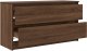 vidaXL Szafka RTV Brązowy Dąb 100x35x54 cm Drewno klejone 4