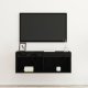 vidaXL Szafka TV Czarny dąb Płyta wiórowa z czarnym dębem Kompaktowa 5