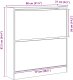 Organizer na buty vidaXL Stare drewno Drewno 80 x 21 x 87,5 cm 10