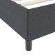 vidaXL Rama łóżka Ciemnoszara Tkanina polyester 120 x 190 cm 7