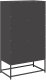 vidaXL Szafka, czarna, 68x39x123 cm, stal 8