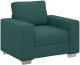 vidaXL Sofa Ciemnozielona Tkanina, Drewno Standardowy Ergonomiczny 2
