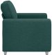 vidaXL Sofa Ciemnozielona Tkanina, Drewno Standardowy Ergonomiczny 6
