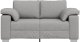 Sofa vidaXL Jasnoszara Tkanina Średnia Zdejmowane pokrowce 4