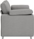 Sofa vidaXL Jasnoszara Tkanina Średnia Zdejmowane pokrowce 5