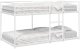 vidaXL vidaXL Łóżko piętrowe bez materaca, białe, 75x190 cm, stal 1