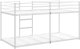 vidaXL vidaXL Łóżko piętrowe bez materaca, białe, 75x190 cm, stal 6