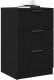 vidaXL Stolik nocny Czarny dąb MDF 40 x 65 x 65 cm Przechowywanie 3