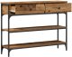 vidaXL Stolik Konsolowy Stare drewno Drewno i metal Średni 5