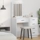 vidaXL Biały Materiał drewnopochodny 50 x 41 x 135 cm Lustro Toaletka 1