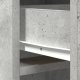 vidaXL Szary beton MDF Standard Nowoczesny boczny stół Prostokątny 9