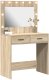 vidaXL Sonoma oak Drewno inżynieryjne, szkło 78.5 x 41 x 135 cm Toaletka 3