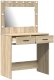 vidaXL Sonoma oak Drewno inżynieryjne, szkło 78.5 x 41 x 135 cm Toaletka 4