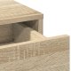 vidaXL Sonoma oak Drewno inżynieryjne, szkło 78.5 x 41 x 135 cm Toaletka 8