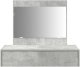 vidaXL Toaletka Beton szary MDF 83 x 40 x 70 cm Toaletka Prostokątna 6