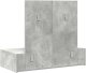 vidaXL Toaletka Beton szary MDF 83 x 40 x 70 cm Toaletka Prostokątna 8