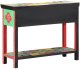 vidaXL Stół konsolowy Czerwony, wielokolorowy Lite drewno Średni 4