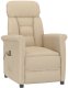 vidaXL Fotel do Masażu Kremowy 2