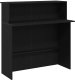 vidaXL Biurko recepcyjne czarne 100x50x103,5 cm Drewno klejone 2