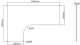 Blat biurka naro�nego, bia�a, 160x110-60x2.5 cm, laminowana p�yta wi�rowa, Powerton 1