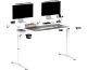 Biurko, elektycznie regulowany, 160X70 cm, 72-117 cm, HIGHLANDER XXL WHITE, bia�y, ULTRADESK 1