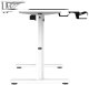 Biurko, elektycznie regulowany, 160X70 cm, 72-117 cm, HIGHLANDER XXL WHITE, bia�y, ULTRADESK 4