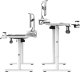 Biurko, elektycznie regulowany, 160X70 cm, 72-117 cm, HIGHLANDER XXL WHITE, bia�y, ULTRADESK 7