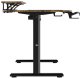 Biurko, elektycznie regulowany, 160X70 cm, 72-117 cm, HIGHLANDER XXL BROWN, br�zowy, ULTRADESK 5