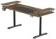 Biurko, elektycznie regulowany, 160X70 cm, 72-117 cm, HIGHLANDER XXL BROWN, br�zowy, ULTRADESK 7