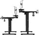 Biurko, elektycznie regulowany, 160X70 cm, 72-117 cm, HIGHLANDER XXL BLACK, czarny, ULTRADESK 10