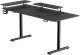 Biurko, elektycznie regulowany, 160X70 cm, 72-117 cm, HIGHLANDER XXL BLACK, czarny, ULTRADESK 5