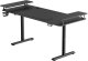 Biurko, elektycznie regulowany, 160X70 cm, 72-117 cm, HIGHLANDER XXL BLACK, czarny, ULTRADESK 6