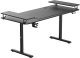 Biurko, elektycznie regulowany, 160X70 cm, 72-117 cm, HIGHLANDER XXL BLACK, czarny, ULTRADESK 7