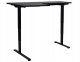 Biurko Beliani Biurko narożne lewe regulowane elektrycznie 160 x 59 cm czarne DESTINES 4