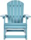 Beliani Fotel bujany ogrodowy dla dzieci ADIRONDACK Błękitny 1