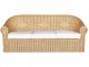 Beliani Sofa ogrodowa dla 3 osób LIVADEIA Rattan Naturalny 1