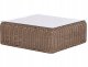 Beliani Narożnik ogrodowy z otomaną dla 6 osób PALERMO Modułowy Technorattan Brązowy 11