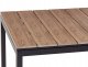 Beliani Stół ogrodowy rozkładany aluminium 198/248 x 90 cm jasne drewno TOFANE 8