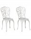 Beliani Zestaw 2 krzeseł ogrodowych TRIORA Metal Biały 1