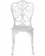 Beliani Zestaw 2 krzeseł ogrodowych TRIORA Metal Biały 4
