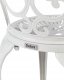 Beliani Zestaw 2 krzeseł ogrodowych TRIORA Metal Biały 7