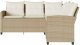 vidaXL L-kształtna kanapa z poduszkami beżowy polirattan 3