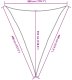 vidaXL Żagiel przeciwsłoneczny, 160 g/m², piaskowy, 3x4x4 m, HDPE 9