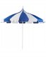 Beliani Parasol ogrodowy ⌀ 245 cm niebiesko-biały MINOA 1