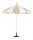 Beliani Parasol ogrodowy ⌀ 245 cm beżowo-biały MINOA 4