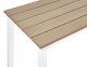 Beliani Stolik kawowy ogrodowy 96 x 52 cm jasne drewno z białym MESSINA 5
