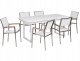 Beliani Zestaw ogrodowy dla 6 osób VALCANETTO/GROSSETO Metal Biały 1