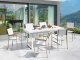 Beliani Zestaw ogrodowy dla 6 osób VALCANETTO/GROSSETO Metal Biały 2