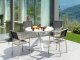 Beliani Zestaw ogrodowy dla 4 osób MALETTO/GROSSETO Metal Efekt marmuru Szary/ beżowy 2